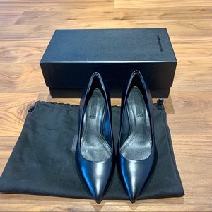 ALEXANDER WANG Simona Black Leather Pump Size 5